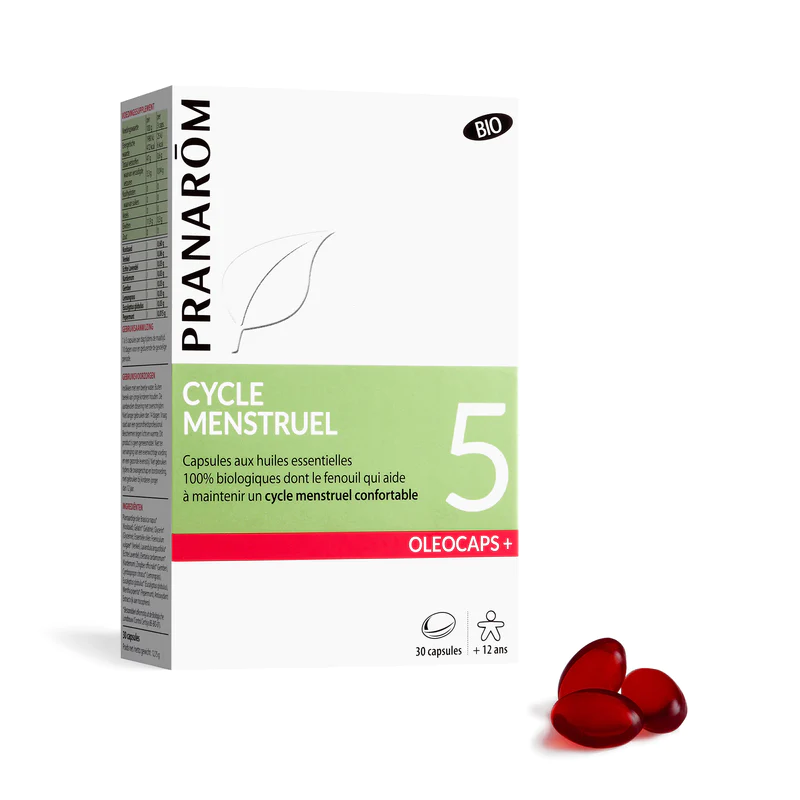 5 cycle menstruel pranarom 30capsules f