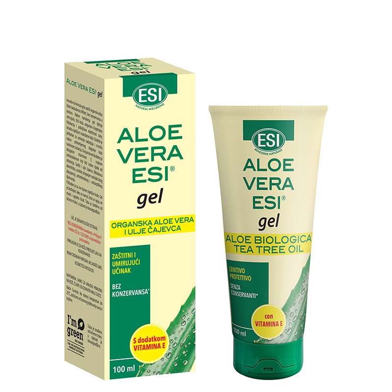 Aloe vera gel s vitaminom E i uljem čajevca 100ml, Esi