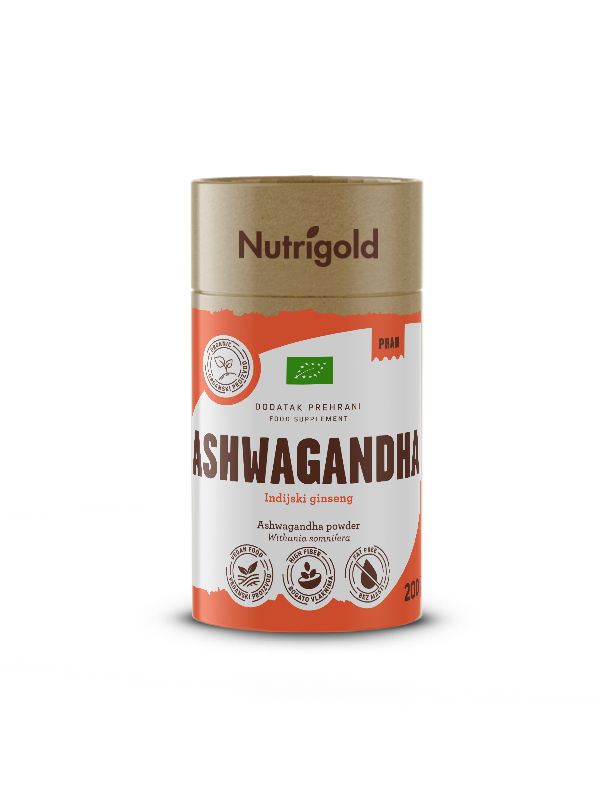 Ashwagandha u prahu bio 200 g, Nutrigold