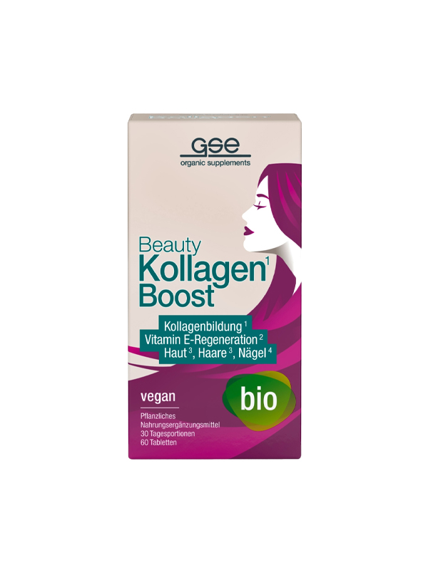 Beauty Kollagen Boost veganski organski 60 tableta, GSE