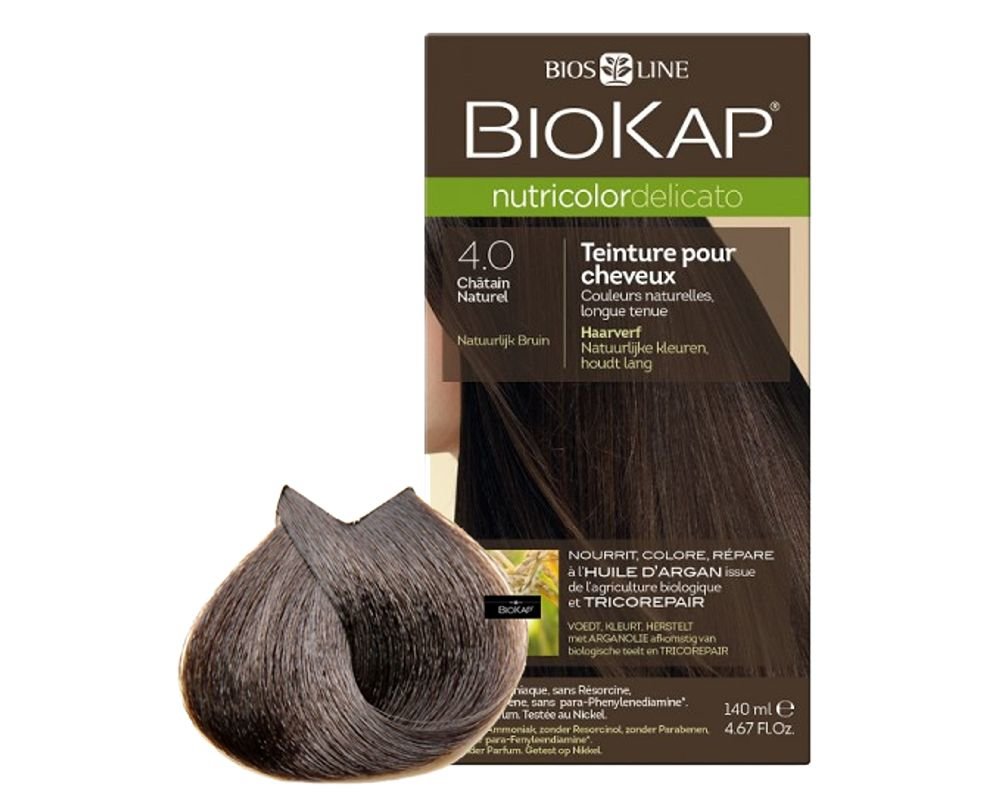 Biokap Nutricolor Delicato boja za kosu 4.0 Natural Brown, Bios Line