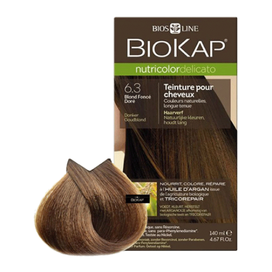 Biokap Nutricolor Delicato boja za kosu 6.3 Dark Golden Blond, Bios Line