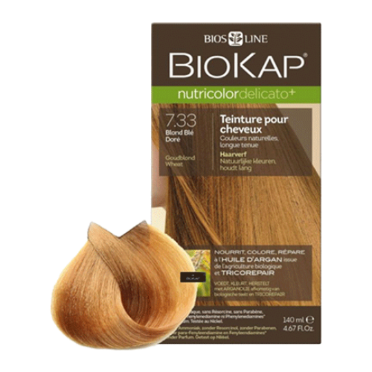 Biokap Nutricolor Delicato boja za kosu 7.33 Golden Blond Wheat, Bios Line