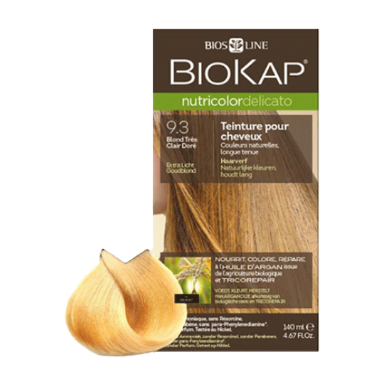 Biokap Nutricolor Delicato boja za kosu 9.3 Extra Light Golden Blond, Bios Line