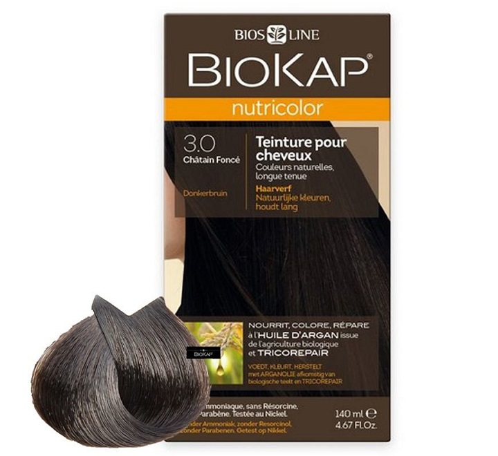 Biokap Nutricolor boja za kosu 3.0 Dark Brown, Bios Line