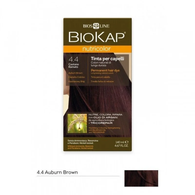 Biokap Nutricolor boja za kosu 4.4 Auburn Brown, Bios Line