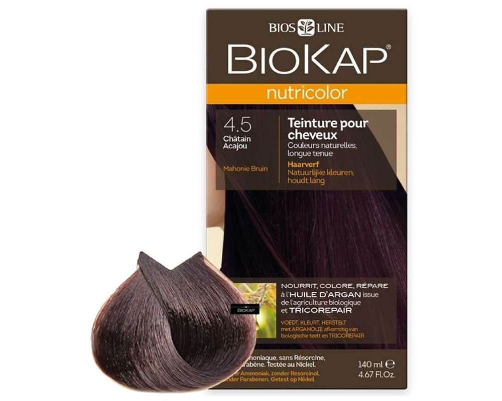 Biokap Nutricolor boja za kosu 4.5 Mahagony Brown, Bios Line