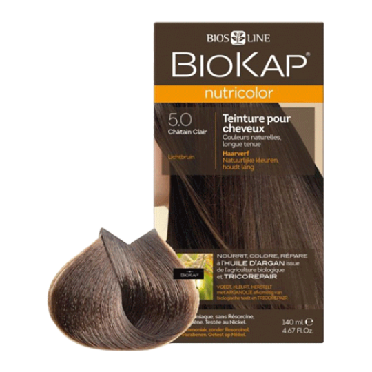 Biokap Nutricolor boja za kosu 5.0 Light Brown, Bios Line