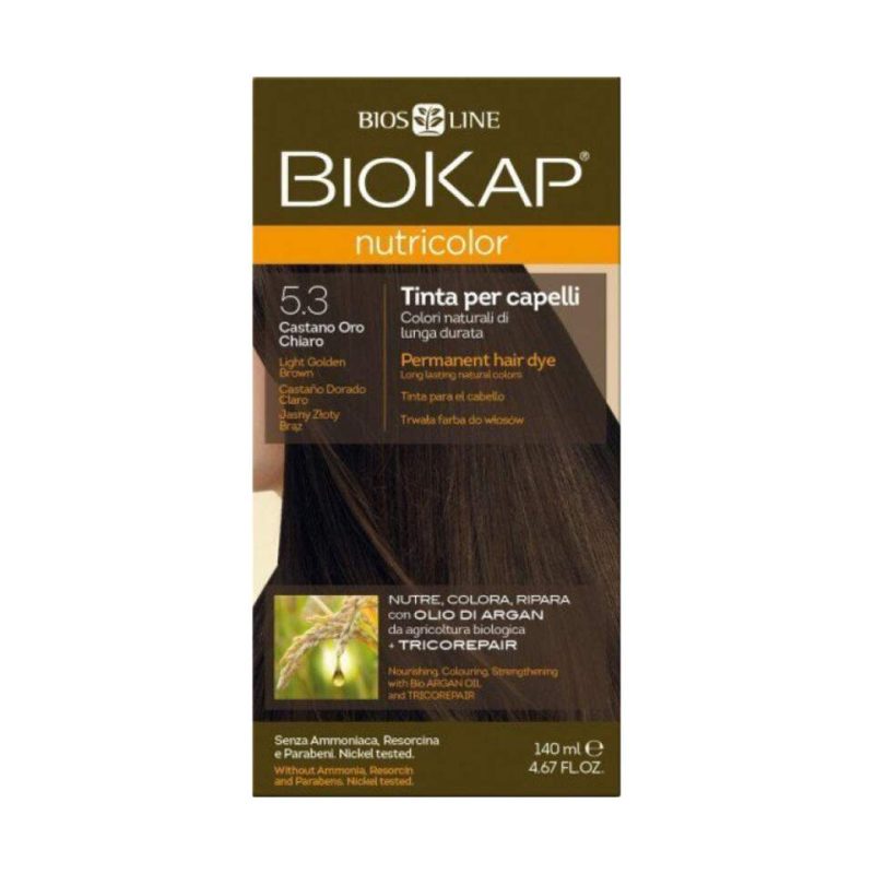 Biokap Nutricolor boja za kosu 5.3 Light Golden Brown, Bios Line