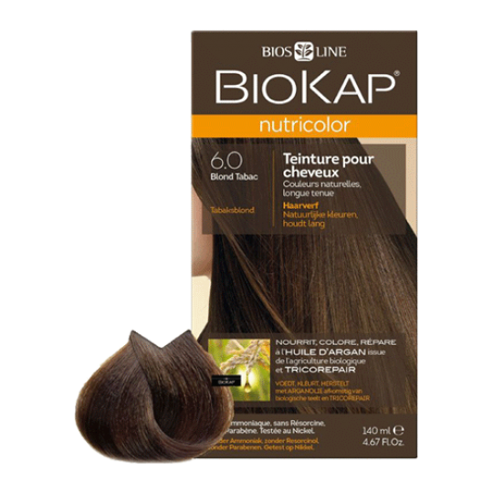 Biokap Nutricolor boja za kosu 6.0 Tobacco Blond, Bios Line