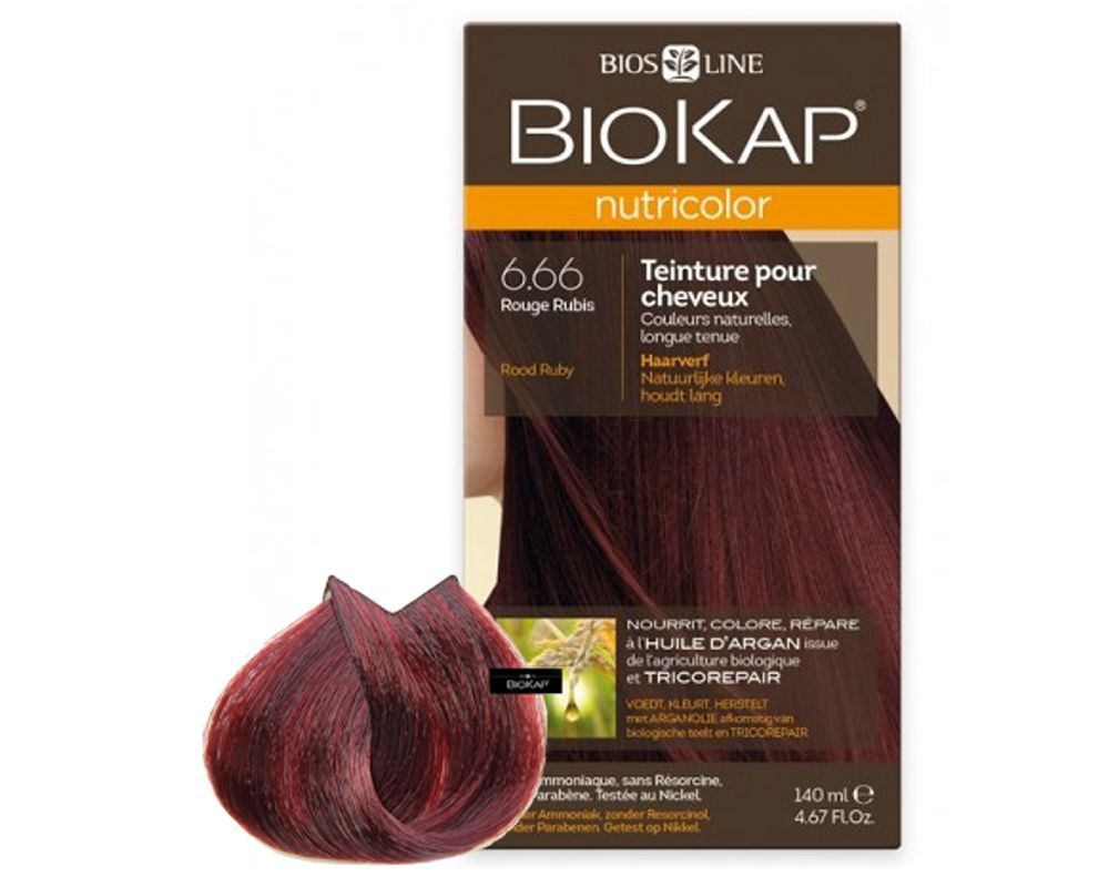 Biokap Nutricolor boja za kosu 6.66 Rubin Red, Bios Line