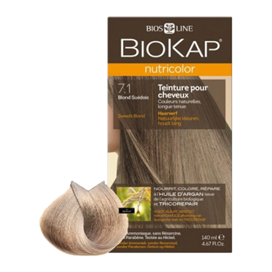 Biokap Nutricolor boja za kosu 7.1 Swedish Blond, Bios Line