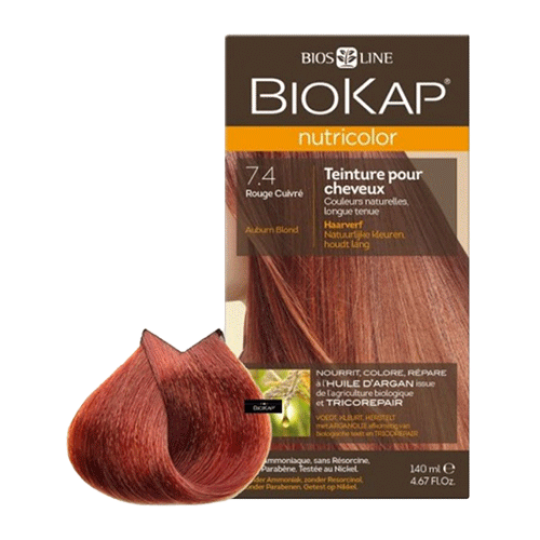 Biokap Nutricolor boja za kosu 7.4 Auburn Blond, Bios Line