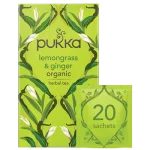 Čaj Limunska trava i Đumbir organski 20 filter vrećica, Pukka