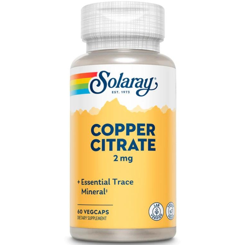 Copper citrate bakar 60 kapsula, Solaray