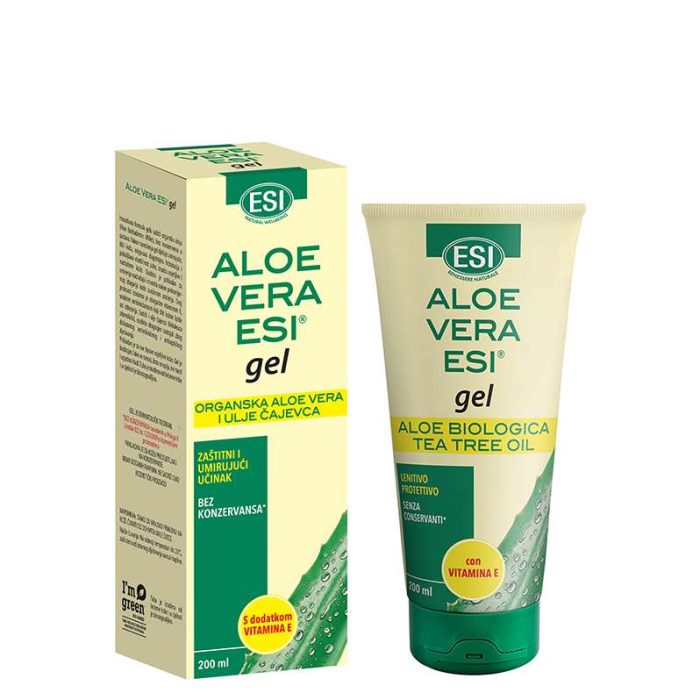 ESI ALOE VERA GEL 200ML VIT E I ULJE ČA.