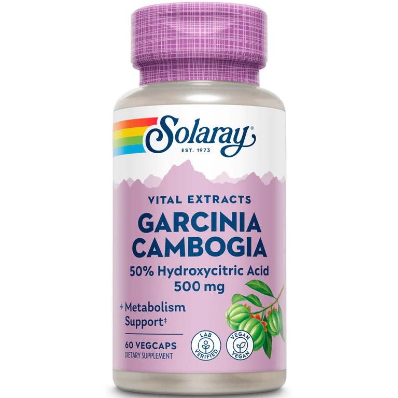 Garcinia Cambogia 500mg, 60 kapsula, Solaray