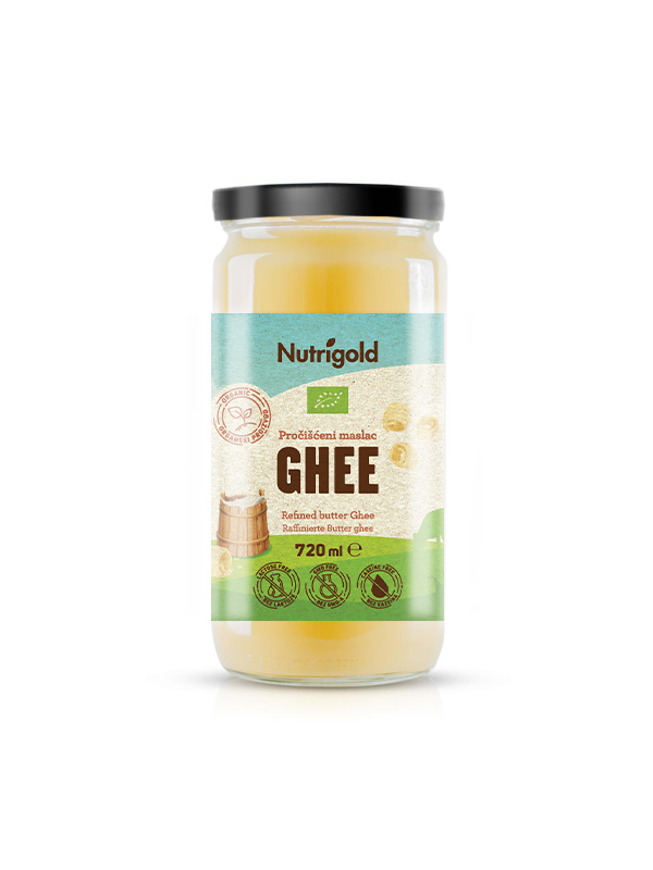 Ghee pročišćeni maslac organski 720ml, Nutrigold