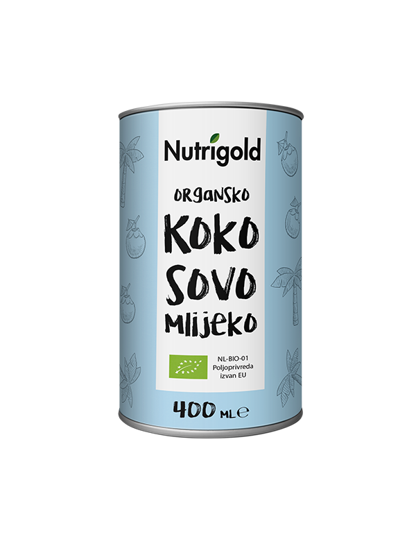 KOKOSOVO MLIJEKO BIO 400 ML, Nutrigold TZH