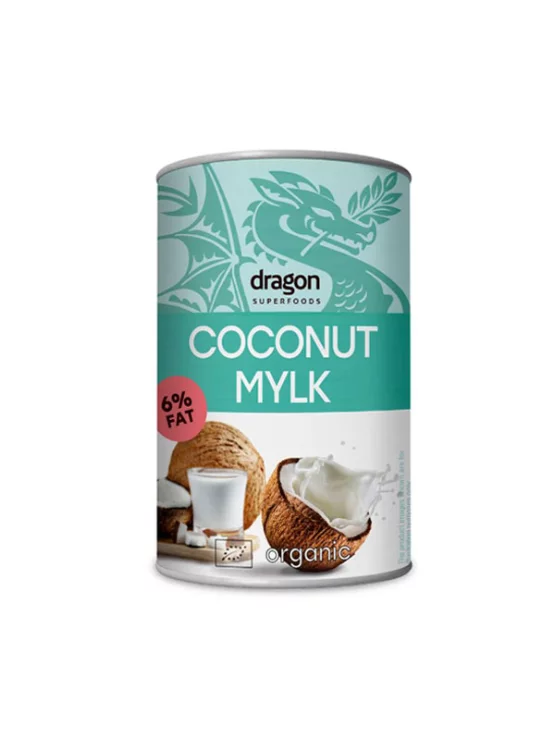 Kokosovo mlijeko 6% masti organsko 400ml, Dragon Superfoods