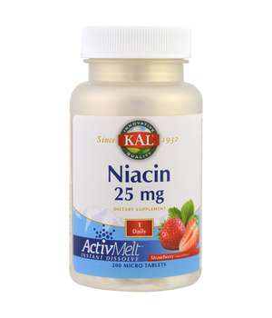 Niacin (B3) activmelt 25 mg, tbl a20