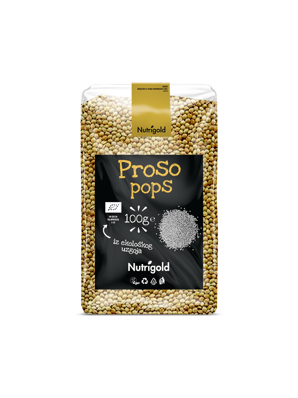 Proso pops 100 g, Nutrigold