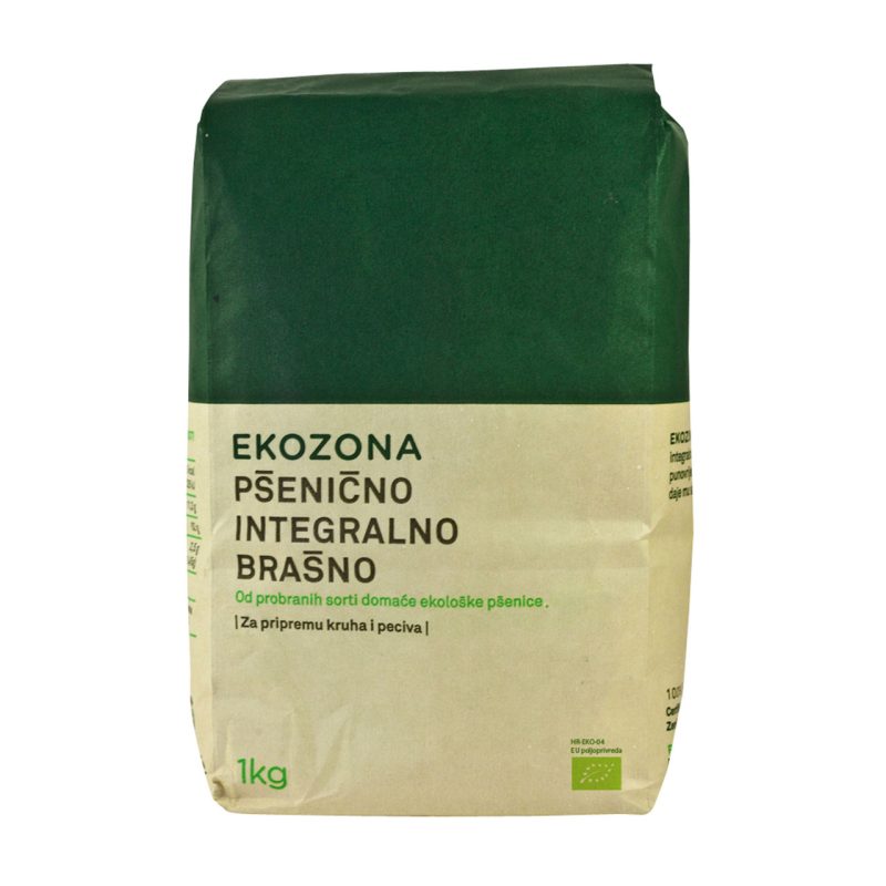 Pšenično integralno brašno organsko 1 kg, Ekozona
