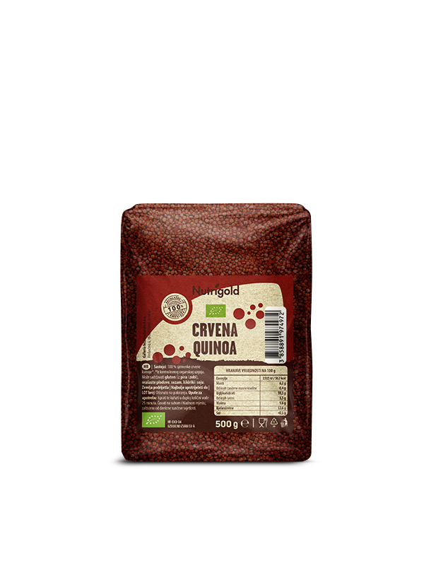 Quinoa crvena organska 500g, Nutrigold