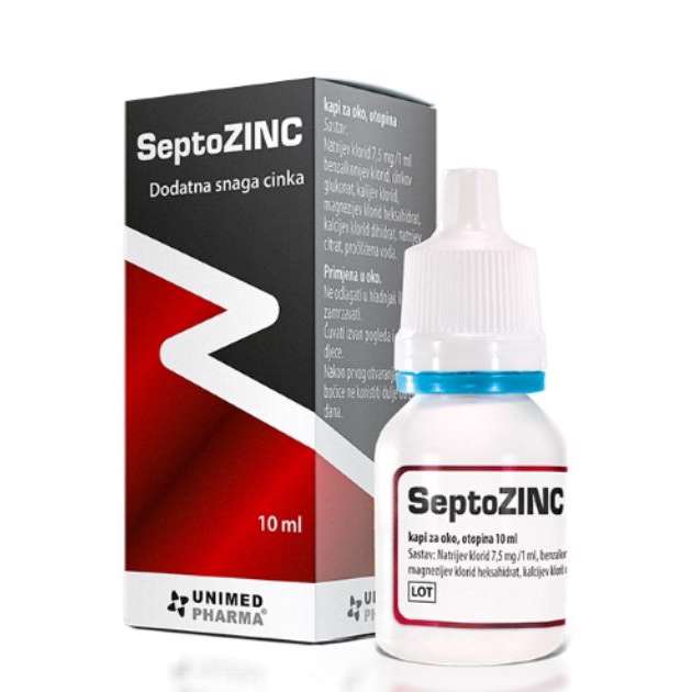 Septozinc kapi za oko 10ml, Unimed Pharma