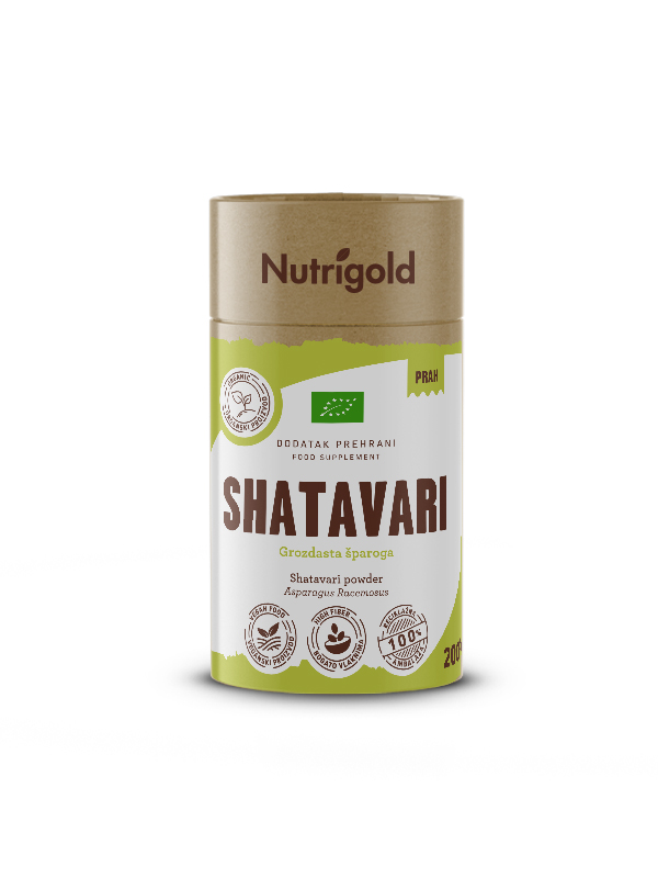 Shatavari prah bio 200 g, Nutrigold