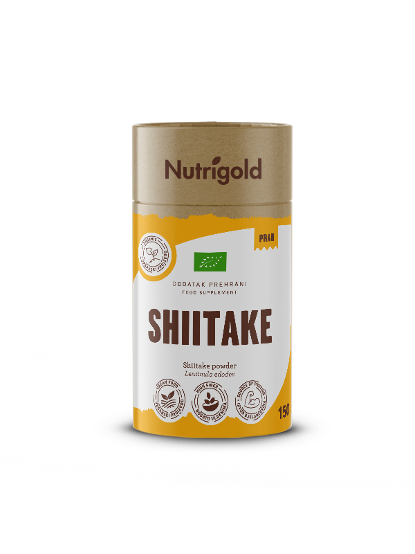Shitake u prahu bio 150 g, Nutrigold
