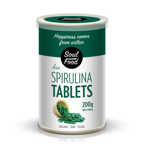 Spirulina organska tablete 200g, Soul Food