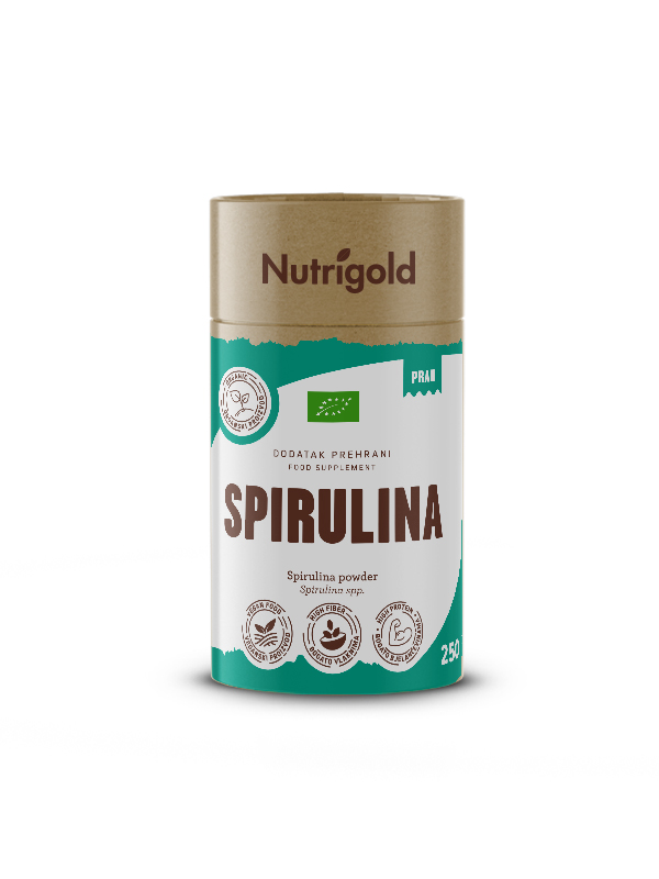 Spirulina prah Bio 250 g, Nutrigold
