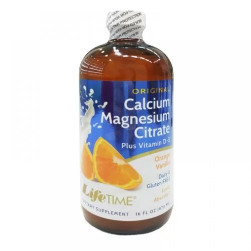 Tekući kalcij i magnezij citrat okus naranče 473ml, Lifetime