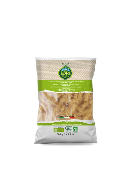 Tjestenina od durum pšenice Fusilli organska 500g, Pasta Lori Puglia