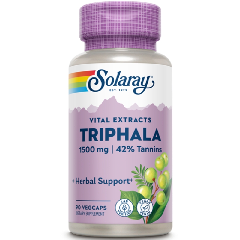 Triphala Extract 90 kapsula, Solaray 1