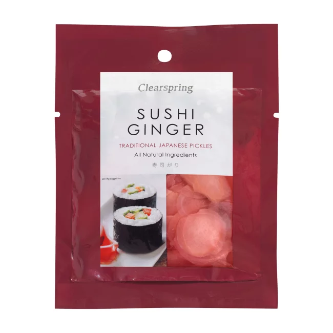 Ukiseljeni đumbir za sushi 50g, Clearspring