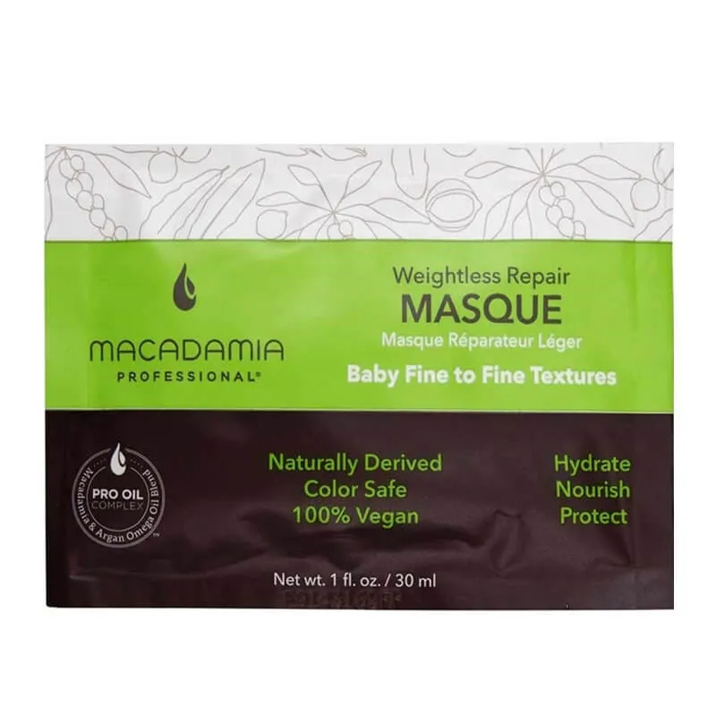 Vegan Weighless Repair maska za kosu 30ml, Macadamia