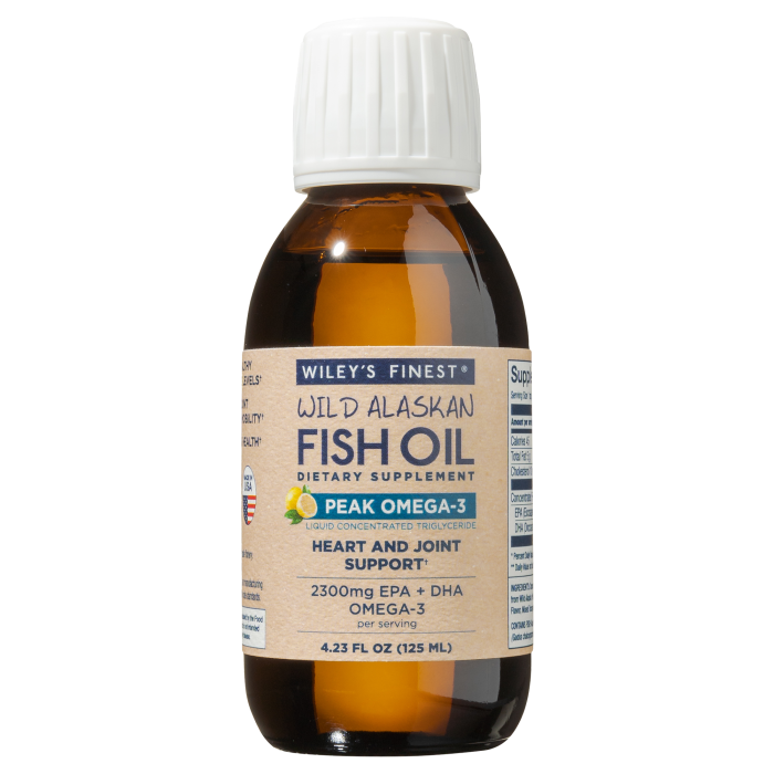 Wild Alaskan Fish Oil Peak Omega 3 125ml, Terranova