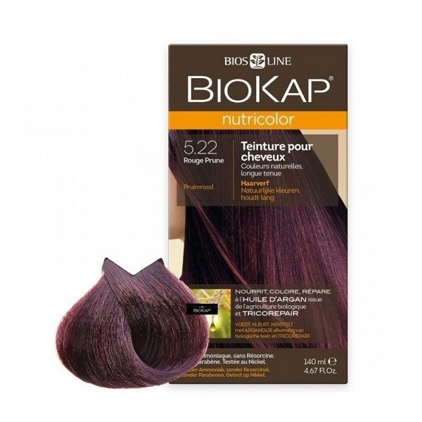 biokap nutricolor boja za kosu 5.22 plum red bios line