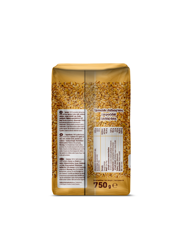 nutrigold sjemenke zlatnog lana 750g