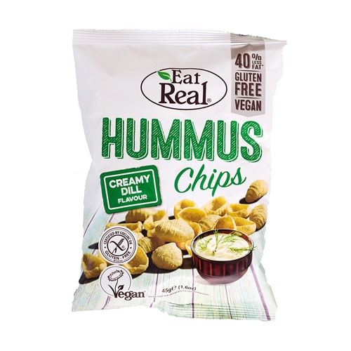 Eat Real Hummus Chips Sour Cream and Chives 45 G 1oz