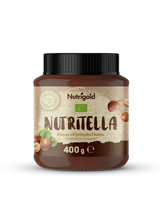 Nutritella namaz od lješnjaka organski 400g, Nutrigold